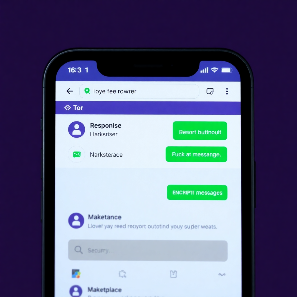Flugsvamp darknet Tor browser mobile view with secure marketplace features